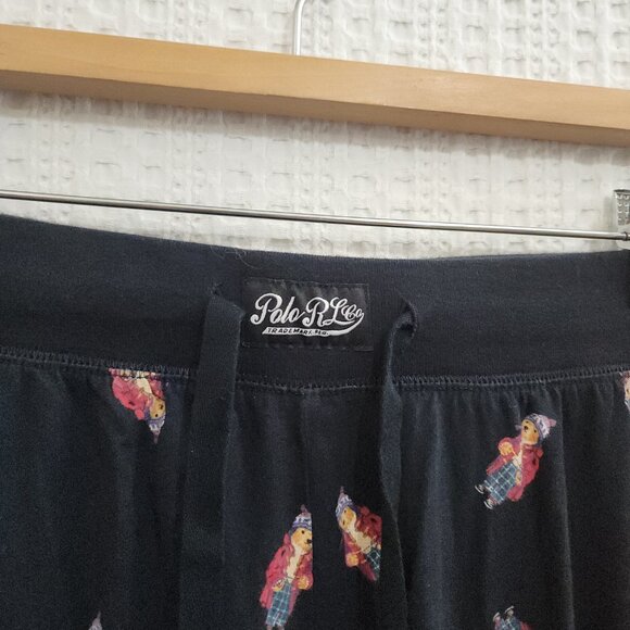 Polo Ralph Lauren Men’s Pajama Joggers XL Navy Allover Polo Bear Print Lounge - Picture 4 of 10